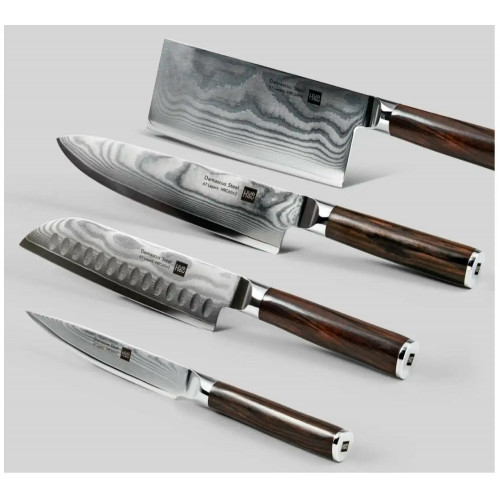 Набор ножей из дамасской стали Xiaomi Huo Huo Damascus Set