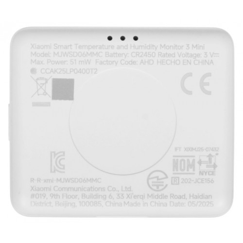 Гигрометр Xiaomi Mijia Smart Thermometer and Hygrometer 3 mini