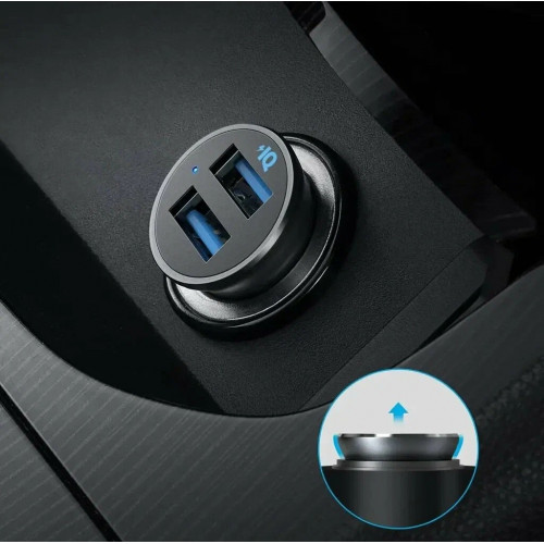 Автомобильная зарядка Anker A2727 2USB 24W