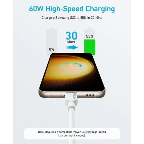 Кабель Anker 310 USB-C to USB-C 0.9m