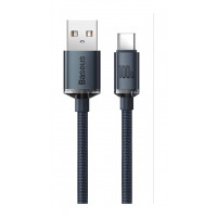 Кабель Baseus Crystal Shine Series USB-A to Type-C, 100 Вт, 2 м