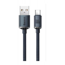 Кабель Baseus Crystal Shine Series USB-A to Type-C, 100 Вт, 2 м