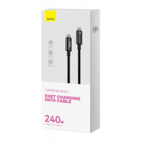 Кабель Baseus Tungsten Gold USB-C to USB-C, 240 Вт
