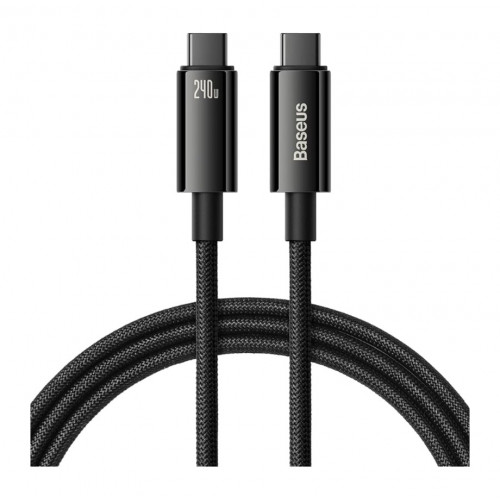 Кабель Baseus Tungsten Gold USB-C to USB-C, 240 Вт
