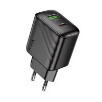 Сетевое зарядное устройство HOCO CS25A 1USB+1Type-C 3.0A PD 20W+QC3.0