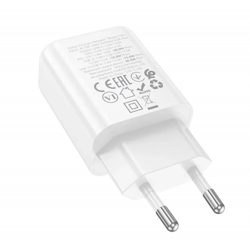 Адаптер Сетевой Hoco N63 Gentle PD+QC3.0 USB/Type-C 30W