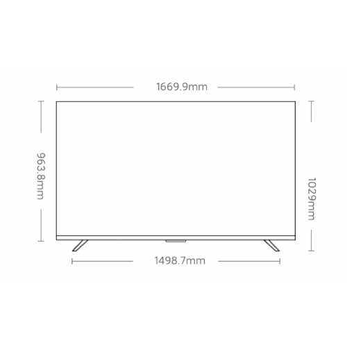 Телевизор Xiaomi S Pro Mini LED TV 75 дюймов