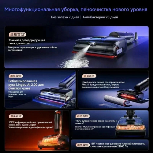 Вертикальный-моющий пылесос Dreame T50 Ultra CN