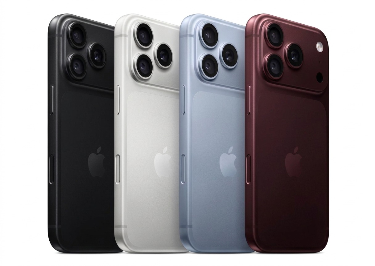 Линейка всех четырёх цветов iPhone 18 Pro