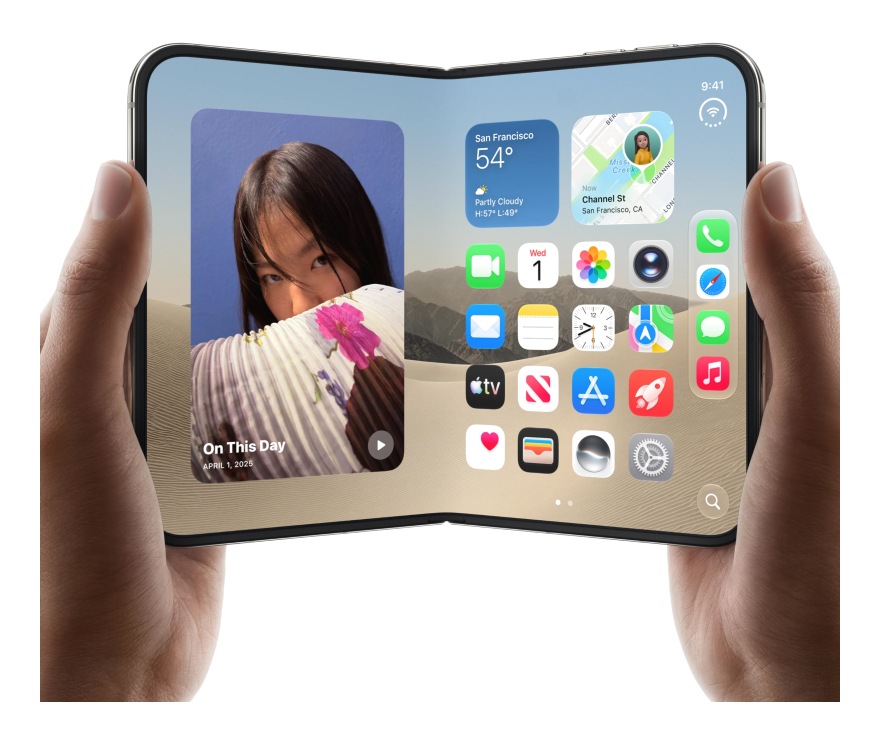 Рабочий стол iOS 27 на iPhone Duo