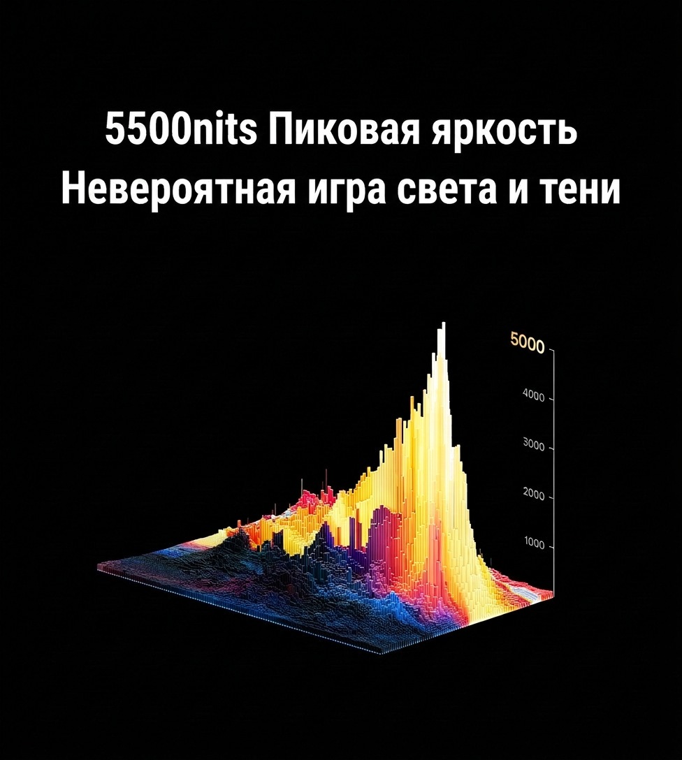 Пиковая яркость 5500 нит Xiaomi TV S Pro 2027