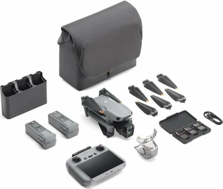 Комплект DJI Air 3S Fly More Combo: дрон, пульт DJI RC 2, батареи и сумка